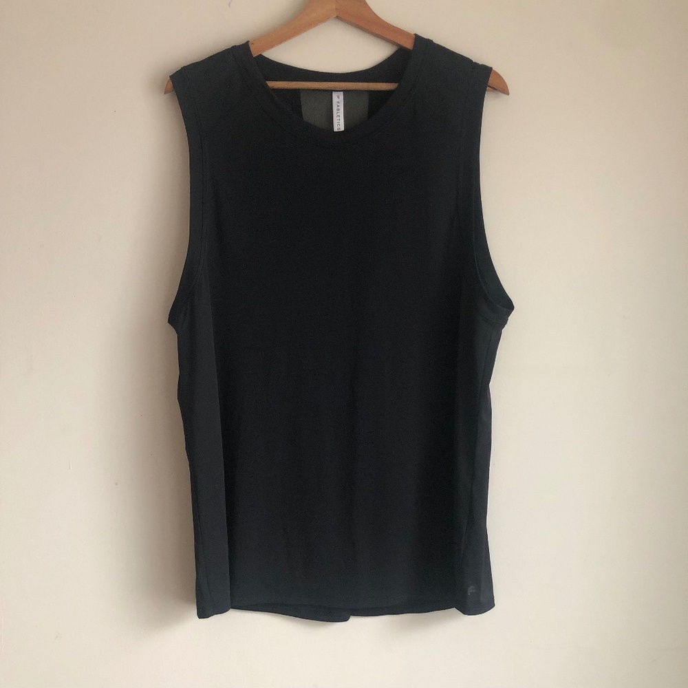 Black Fabletics Monet V-Back Tie Tank XL